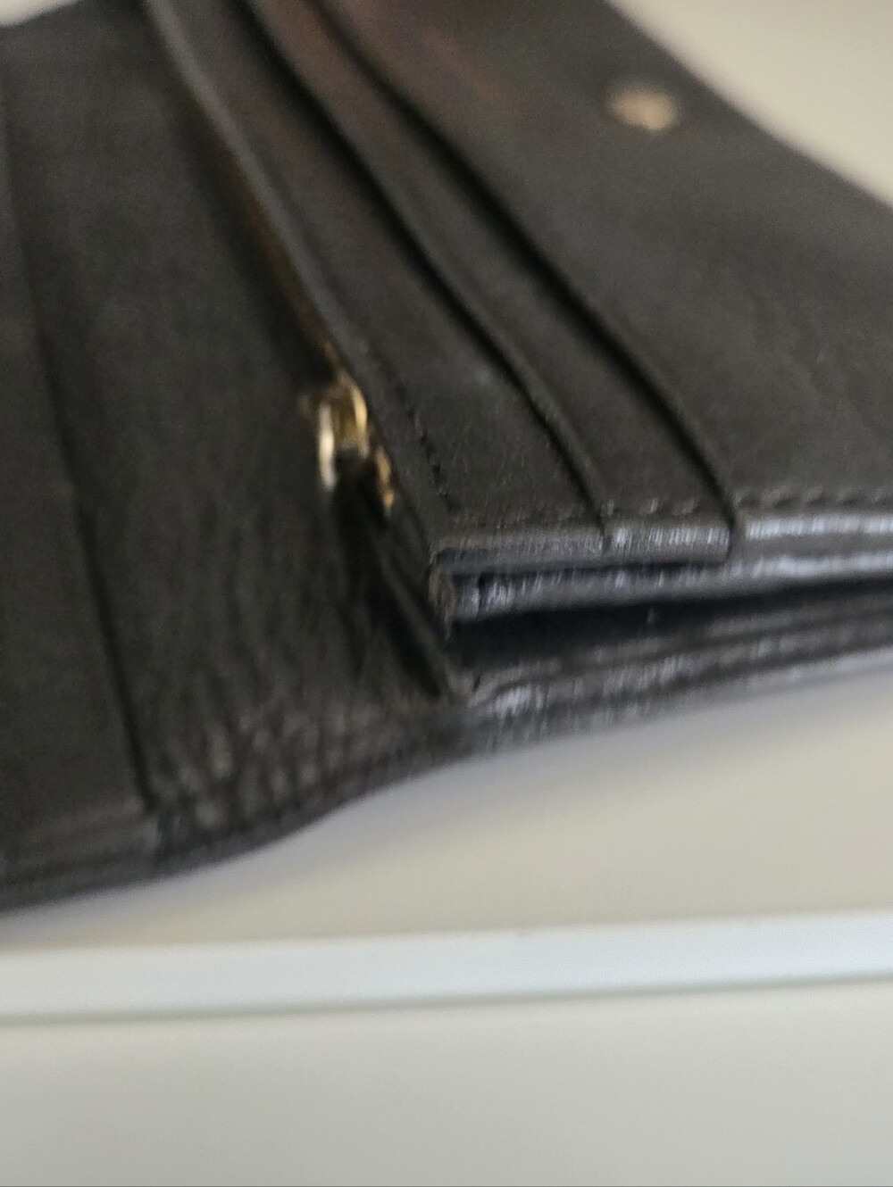 Mulberry Black Leather Wallet with Gold Plaque - Picture 10 of 10